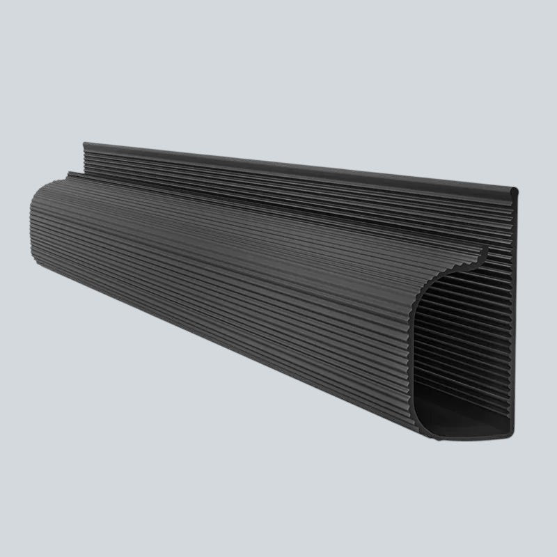 Doctor Desk self-adhesive black PVC cable management tray for under-desk cord organization