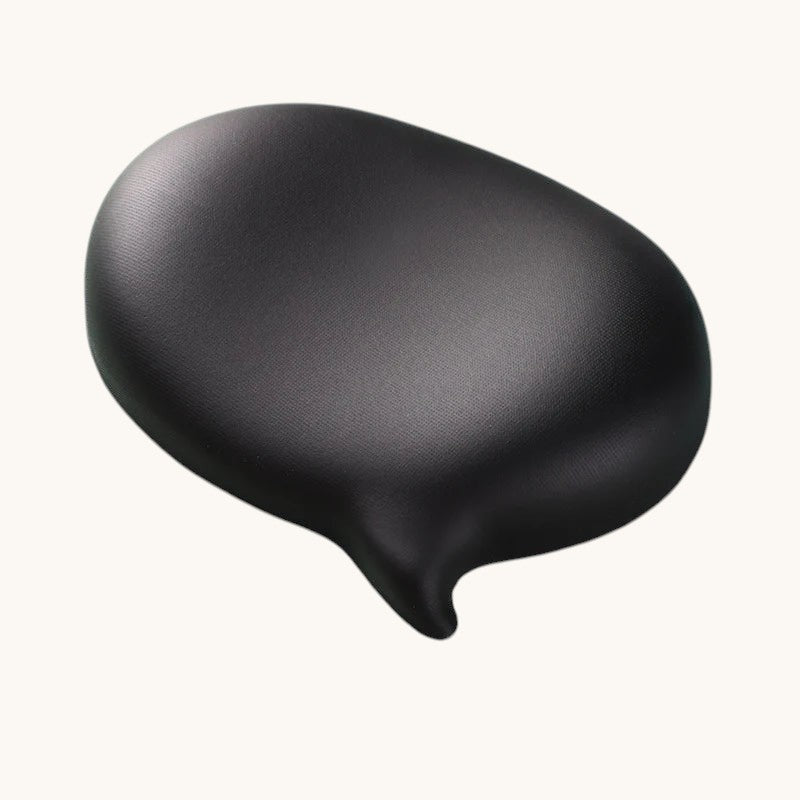 Doctor Desk black ergonomic silicone mouse wrist rest with a bubble shape for comfortable desk support.
