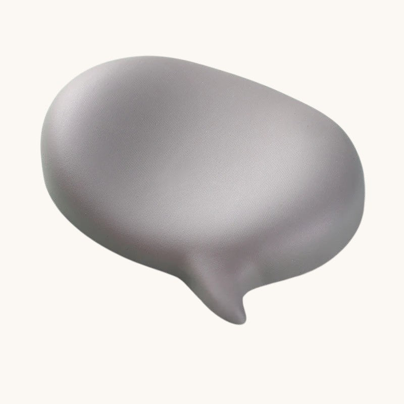 Doctor Desk grey silicone ergonomic bubble mouse wrist rest with a non-slip base for comfortable desk support.